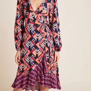Anthropologie  NWT Porridge Amity Wrap Dress Size Small